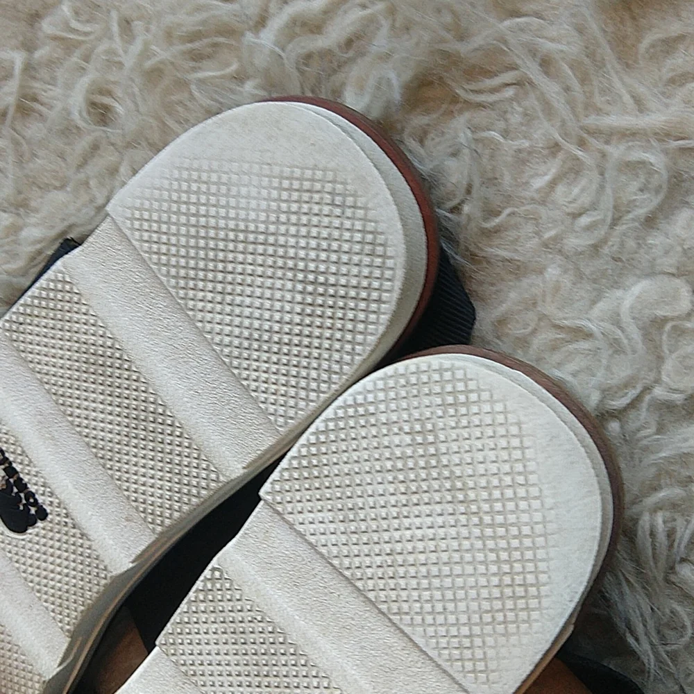 Sorel Torpeda Sandals Black Sling Back Flat Comfortable 10